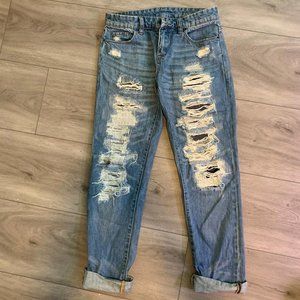 BlankNYC Distressed Boyfriend Jeans